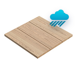 Restaurant table top: outdoor area (teak design)