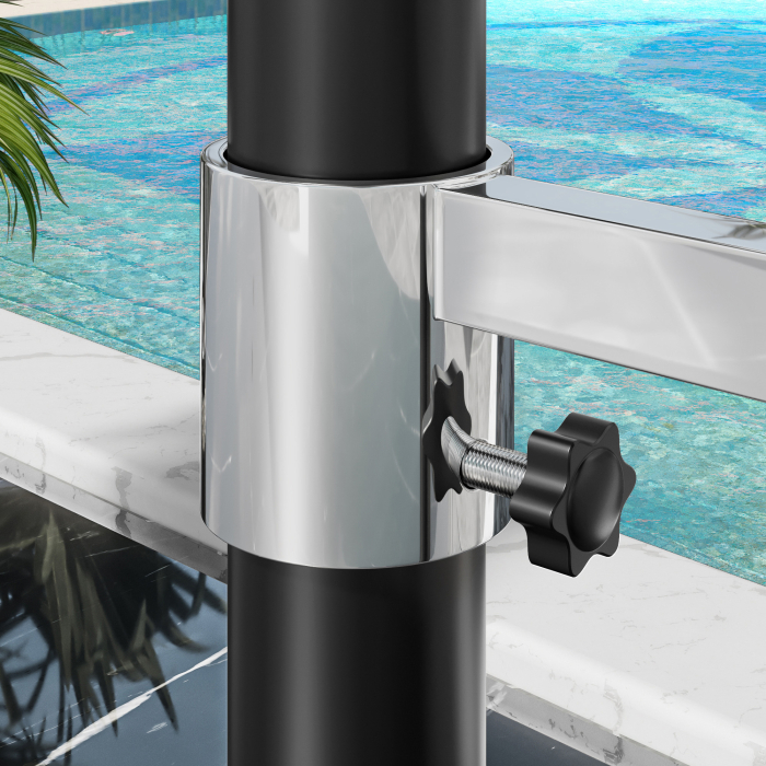 BARCELONE | Connecteur de table double | Argent