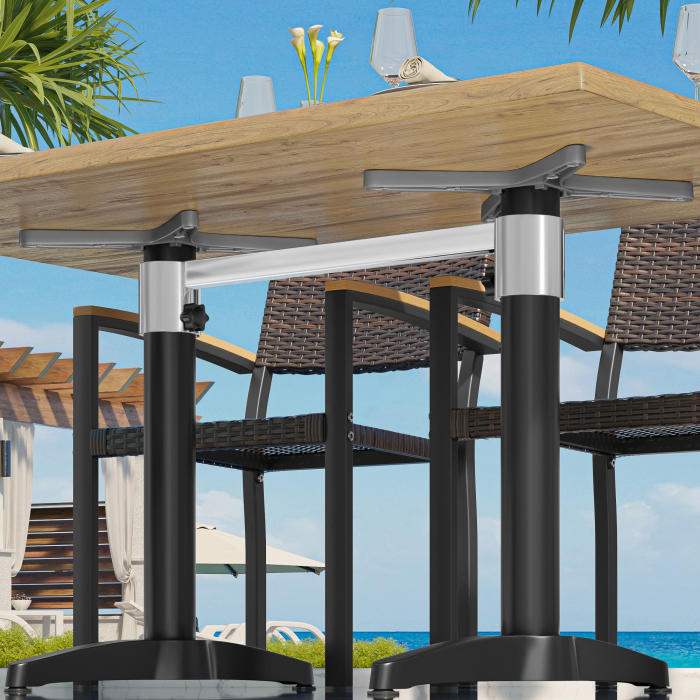 BARCELONE | Connecteur de table double | Argent