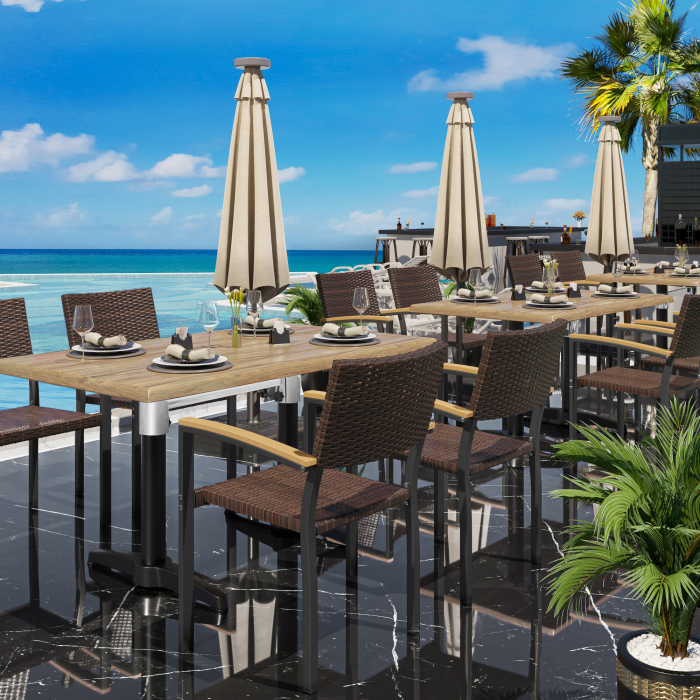 BARCELONE | Connecteur de table double | Argent