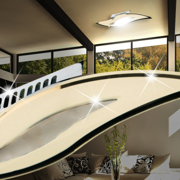 Applique murale LED | Chrome | Verre