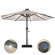 SUN MARINO | Parasol | Rundt | Ø 300 cm | Taupe | LED