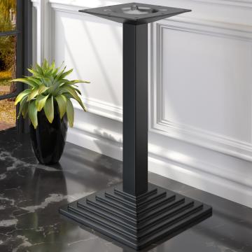 PYRAMIDE | Telaio del tavolo da bar bistrot | Nero | L:P 45 x 45 cm | Colonna: 8 x 109 cm