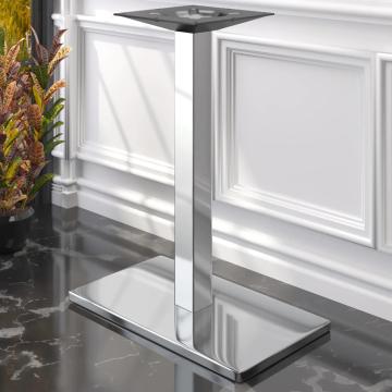 MADRID | Bistro Stehtischgestell | Edelstahl | B:T 40 x 70 cm | Säule: 8 x 105 cm