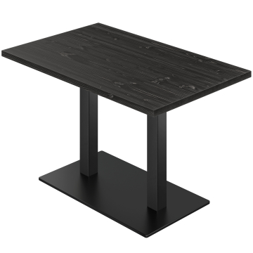 LIANA | Bistro-pöytä | P: 120 x 70 cm | K: 75 cm | Musta | Runko: Musta
