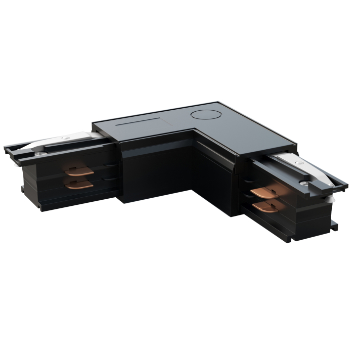 Connettore binario LED ad L | Alimentatore / Struttura | Nero | 110V - 415V | 3 fasi