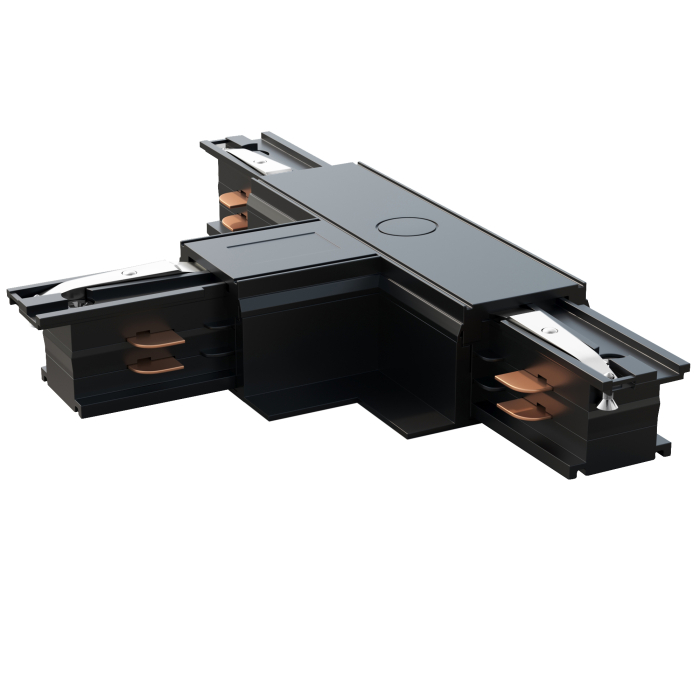 Connettore binario LED ad T | Alimentatore / Installazione | Nero | 110V - 415V | 3 fasi