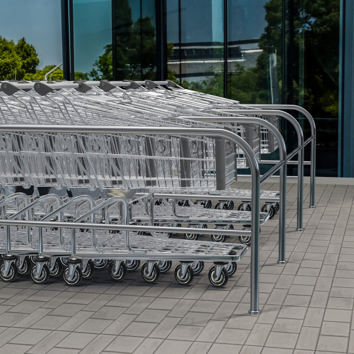 ZEUS | Einkaufswagen | 60 Liter | Anthrazit | + Kindersitz | + Ablagefläche