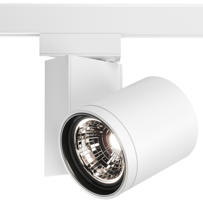 MELBOURNE | LED proyector de carril | Blanco | 40W / 2700K | Blanco cálido | 3 fases / regulable