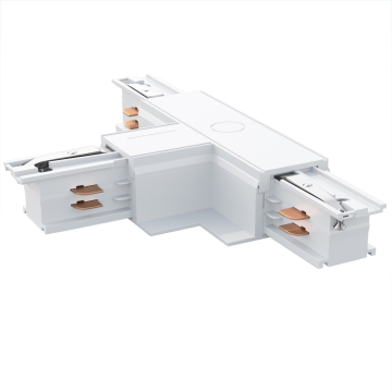 Connettore binario LED ad T | Alimentatore / Installazione | Bianco | 110V - 415V | 3 fasi
