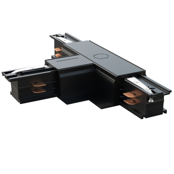 Connettore binario LED ad T | Alimentatore / Installazione | Nero | 110V - 415V | 3 fasi