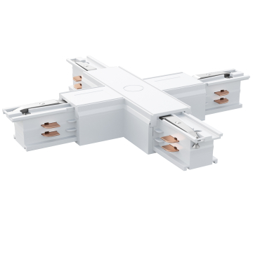 Connettore binario LED ad X | Alimentatore / Struttura | Bianco | 110V - 415V | 3 fasi