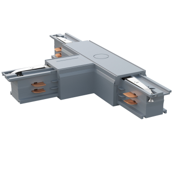 Connecteur type T pour rail | Alimentateur / Structure | Gris clair | 110V - 415V | 3 phases
