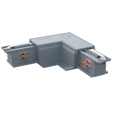 Connettore binario LED ad L | Alimentatore / Installazione | Grigio chiaro | 110V - 415V | 3 fasi