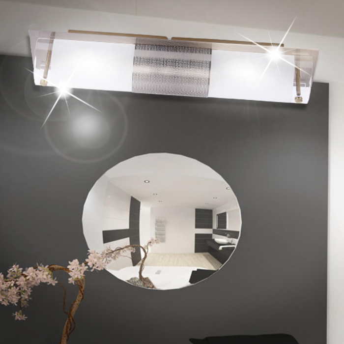 Miroir bronze | lampe de salle de bain