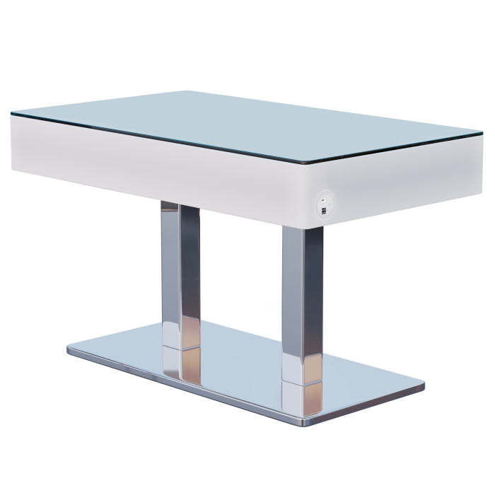 COOZY | Tavolo da cocktail a LED | L:P:H 120 x 70 x 76 cm | RGB | Batteria | Rettangolare