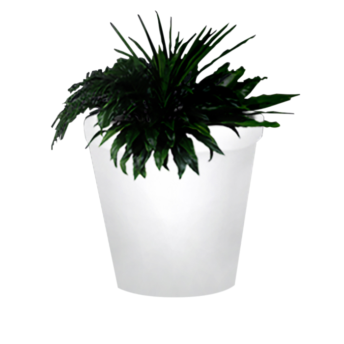 FLORA | Vaso fiori illuminato | Ø730xH800mm | E27 | Cavo