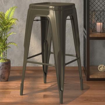 CALIFORNIA | Tolix Barhocker | Rost Matt | Metall