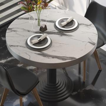 BRASIL | Piani tavolo Ristorante | Ø50cm | Marmo bianco