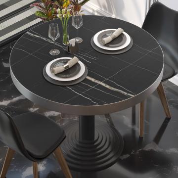 BRASIL | Piani tavolo Ristorante | Ø50cm | Marmo nero