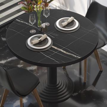 BRASIL | Piani tavolo Ristorante | Ø50cm | Marmo nero