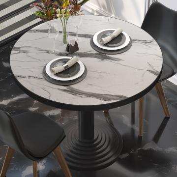BRASIL | Piani tavolo Ristorante | Ø50cm | Marmo bianco