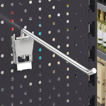 BROOKLYN | Haak voor lamellenwand | Vouwen | 10cm | Chroom | Enkele haak