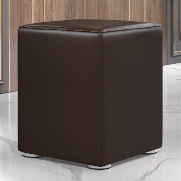 CUBO FULL | Restaurant Poef | Bruin | Leer