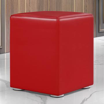 CUBO FULL | Restaurant Poef | Rood | Leer