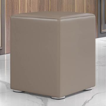 CUBO FULL | Restaurant Poef | Taupe | Leer