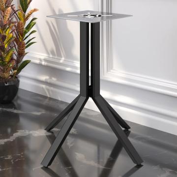 ELVAS | Telaio per tavolo da ristorante | Nero | 4 Piedi | Colonna: 76 cm