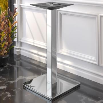 MADRID | Bistro Stehtischgestell | Edelstahl | B:T 50 x 50 cm | Säule: 8 x 105 cm