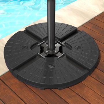 SUN JUAN | Parasolgewicht | 4x 18 liter | Zwart