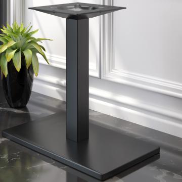 MADRID | Pieds de Table Bistrot | Noir | Pied : 40 x 70 cm | Colonne : 8 x 72 cm