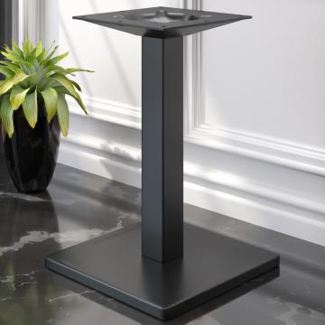 MADRID | Pieds de Table Bistrot | Noir | Pied : 50 x 50 cm | Colonne : 8 x 72 cm
