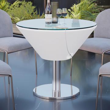MARTINI | LED Club Tisch | Ø:H 60 x 80 cm | RGB | Akku | Rund