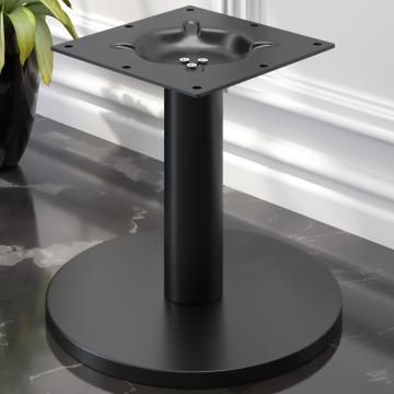 NIZZA | Telaio per tavolo da ristorante | Nero | Piede:: Ø45cm | Colonna: 7,6 x 36 cm