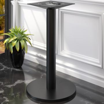 NIZZA | Telaio del tavolo da bar bistrot | Nero | Piede: Ø 45 cm | Colonna: 7,6 x 105 cm