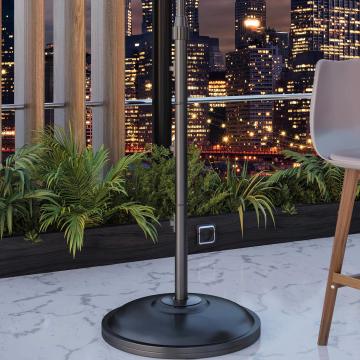 Rama QUADRO | Stojak teleskopowy | Czarny | Podstawa 15 kg | 1,35-1,70 m