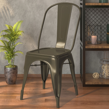 CALIFORNIA | Tolix Chair | Rust Matt | Metal