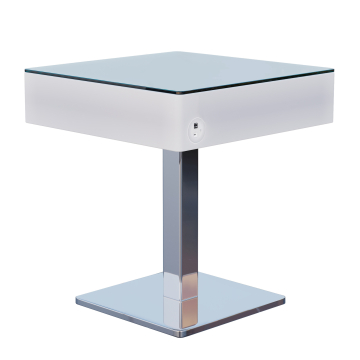 COOZY | LED Cocktail Tafel | B:D:H 70 x 70 x 76 cm | RGB | Batterij | Vierkant
