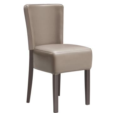 LUCA FULL | Bistrostuhl | Taupe | Leder