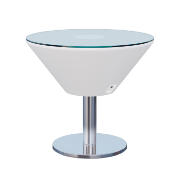 MARTINI | Tavolo da cocktail a LED | Ø:H 70 x 80 cm | RGB | Batteria | Rotondo