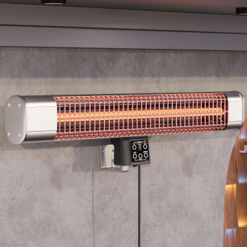ROBERTO | Wandheizstrahler | Edelstahl | 2400W | 3 Heizstufen