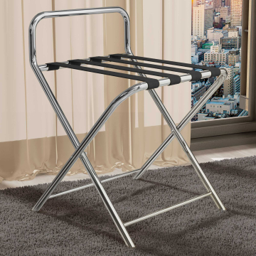 WILSON | Luggage Rack | Chrome | + Wall Protection