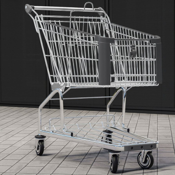 ZEUS | Einkaufswagen | 60 Liter | Anthrazit | + Kindersitz | + Ablagefläche