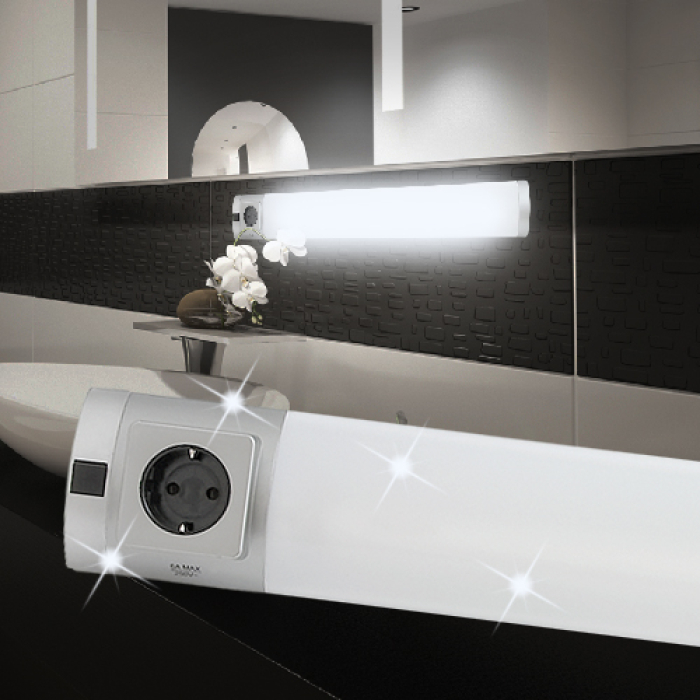 Möbler Silver | Spegel badrumslampa 