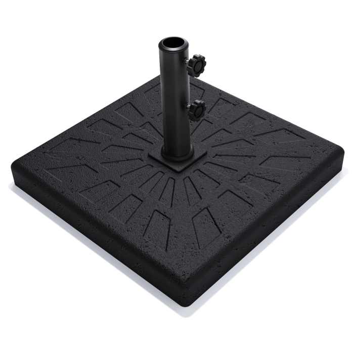 SUN ANTONIO | Base per ombrellone | Acciaio | Nero | 19 kg