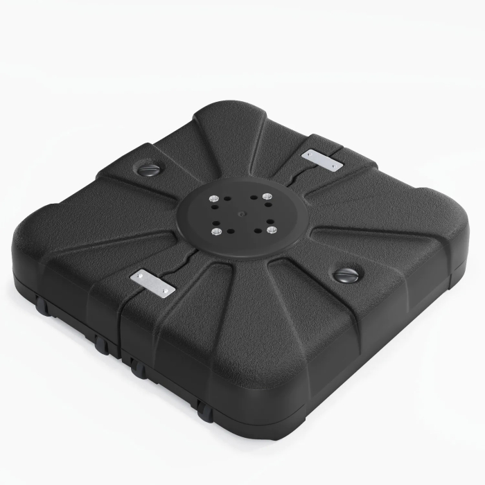 SUNBASE | Supporto per ombrellone | 100 litri | Nero