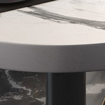 BRASIL | Piani tavolo Ristorante | Ø50cm | Marmo bianco